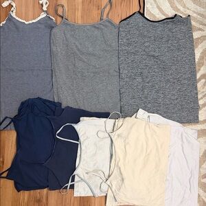 Kohl's Women's Camisoles in Blue, Gray, and Cream
